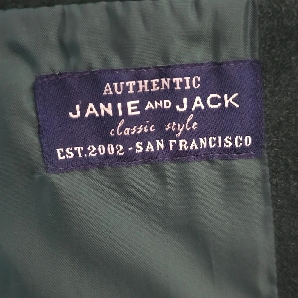Janie and Jack Velvet Blazer Green Boys Size 4